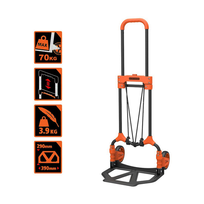 Roabă Black & Decker Negru Portocaliu 65 Kg 40 x 41 x 102 cm Pliabil