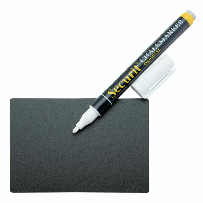 Slate Securit Cu suport Set 7,4 × 10,5 cm 20 Unități Negru