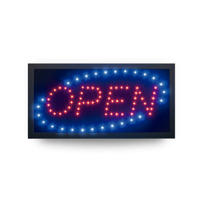 Insignă Securit Open Lumină LED 24 x 48 x 2 cm