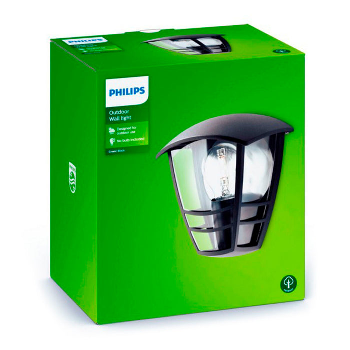 Lampă de perete Philips Aplique mural Negru Aluminiu 60 W E27