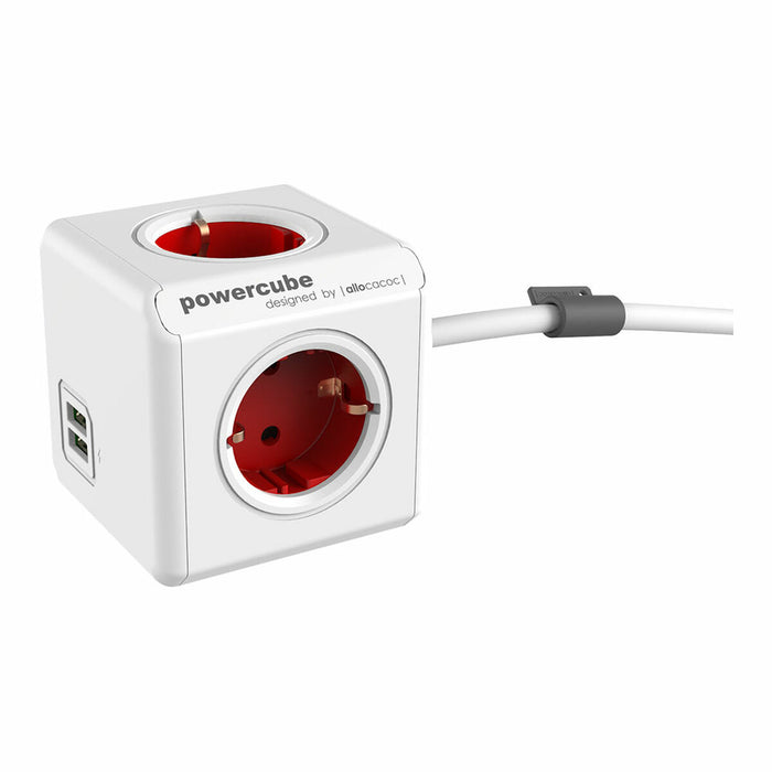 Placă de Circuit Puncte de Conectare Cub Allocacoc Powercube Extended 1402 USB 250 V 16 A 1,5 m