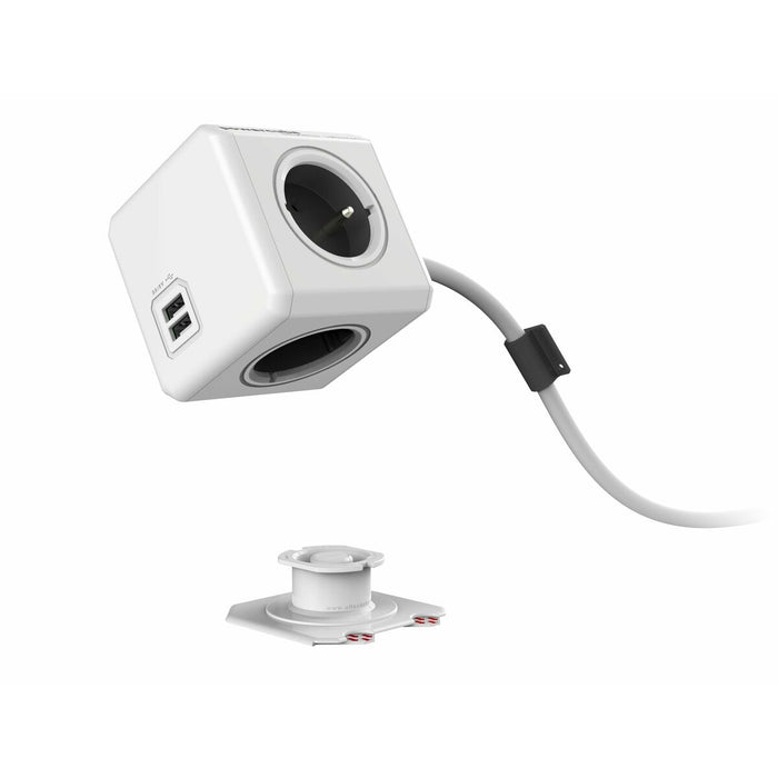 Placă de Circuit Puncte de Conectare Cub Allocacoc PowerCube Extended USB Type E Negru (1,5 m)