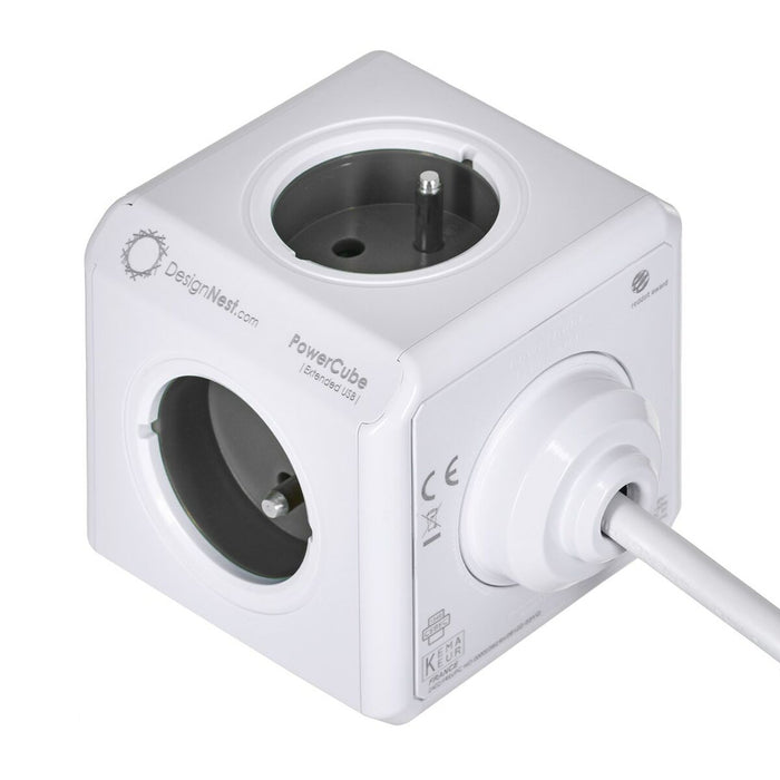 Placă de Circuit Puncte de Conectare Cub Allocacoc PowerCube Extended USB Type E Negru (1,5 m)