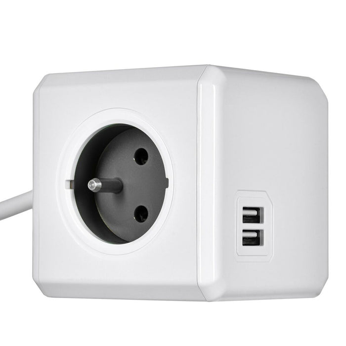 Placă de Circuit Puncte de Conectare Cub Allocacoc PowerCube Extended USB Type E Negru (1,5 m)