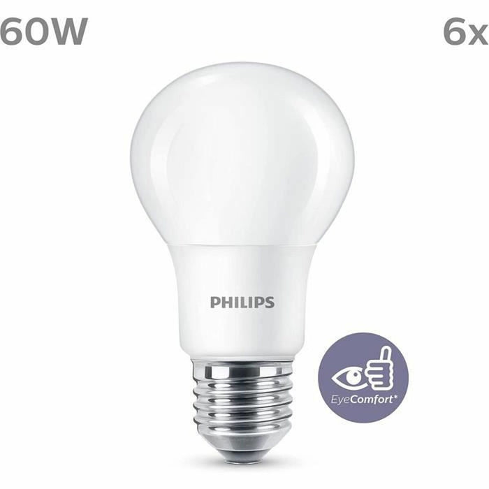 Lampă LED Philips Bombilla Alb F 8 W 60 W E27 (2700k)
