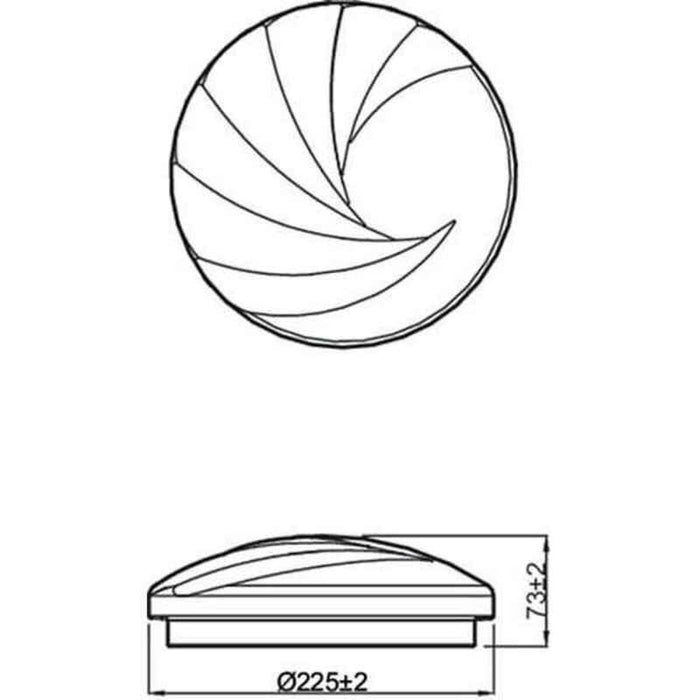 Lustră Philips Shell Ø 25 cm Alb 10 W Metal/Plastic (4000 K)