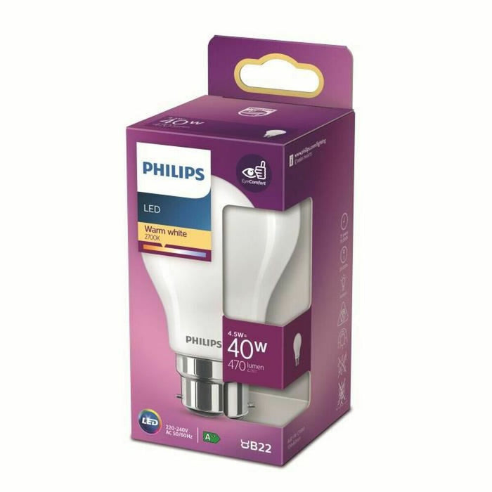 Bec LED Philips 8718699762476 Alb F 40 W B22 (2700 K)