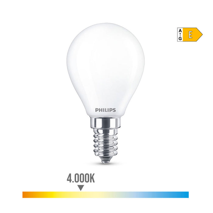 Bec LED Philips E 6.5 W 6,5 W 60 W E14 806 lm Ø 4,5 x 8 cm (4000 K)