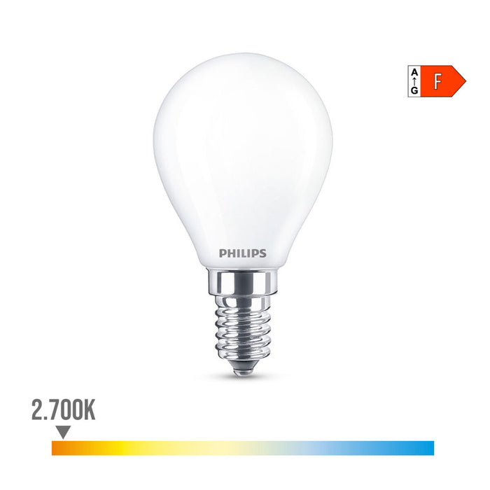 Bec LED Philips F 40 W 4,3 W E14 470 lm 4,5 x 8,2 cm (2700 K)