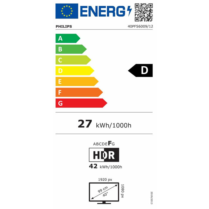 Smart TV Philips 40PFS6009/12 Full HD 40" LED HDR
