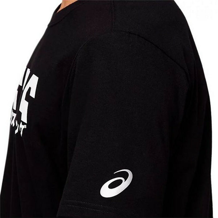 Tricou cu Mânecă Scurtă Bărbați Asics Katakana Negru
