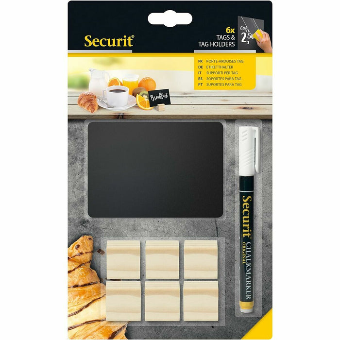 Slate Securit   Cu suport Set 9 x 10,5 cm 6 Unități