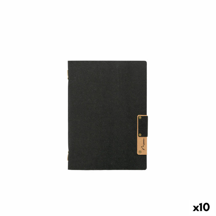Menu holders Securit Rezistent la apă 24,9 x 17,5 cm Negru