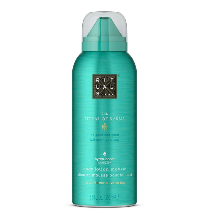 Loțiune de corp Rituals The Ritual Of Karma, tip mousse, cu lotus și ceai alb, 150 ml