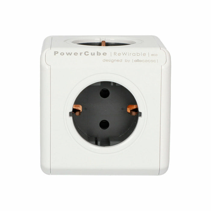 Adaptor universal pentru priză, de voiaj Allocacoc PowerCube Alb