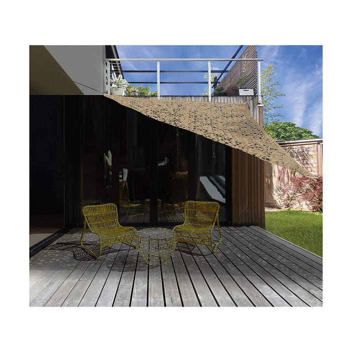 Copertină Ambiance Triunghiular Multicolor Nisip 3,6 x 3,6 x 3,6 m