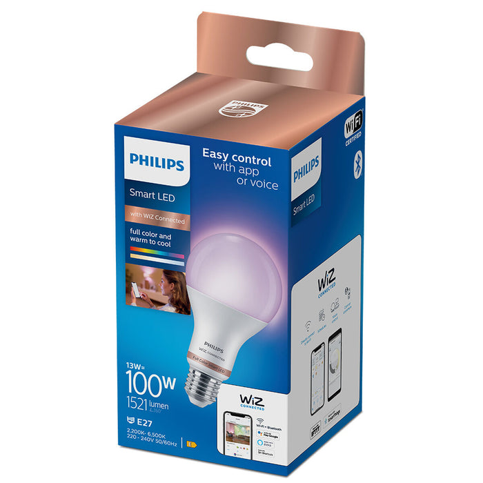 Bec LED Philips Wiz E 13 W E27 1521 Lm (6500 K) (2200-6500 K)