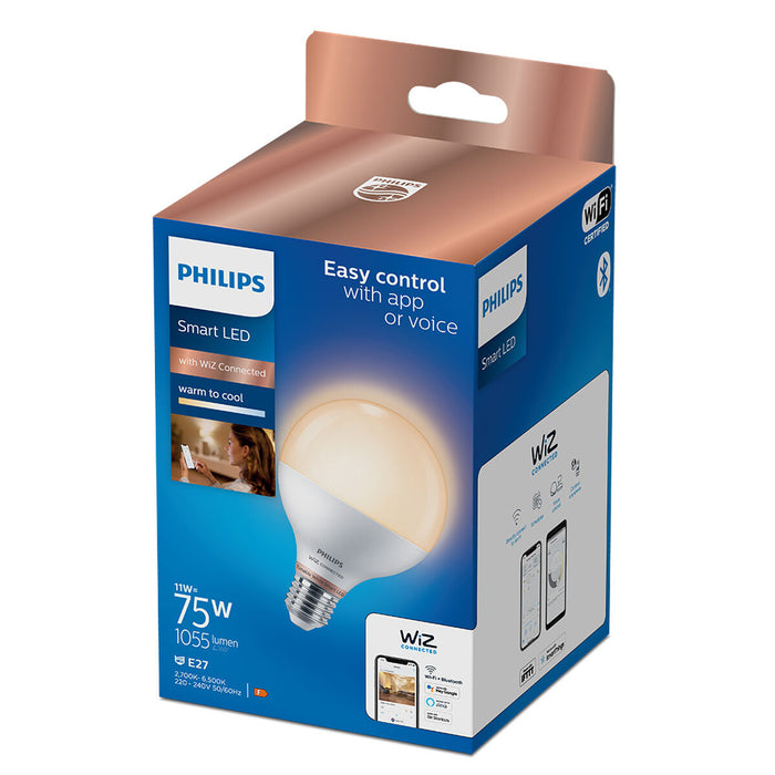 Bec LED Philips Wiz Alb F 11 W E27 1055 lm (2700 K)