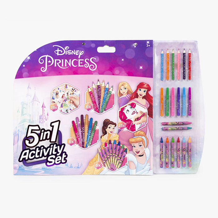 Cutie de Activități pentru Colorat Disney Princess 5 în 1