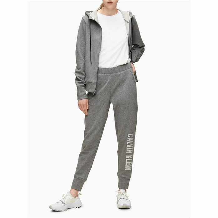 Jachetă Sport de Damă Calvin Klein Full Zip Gri închis