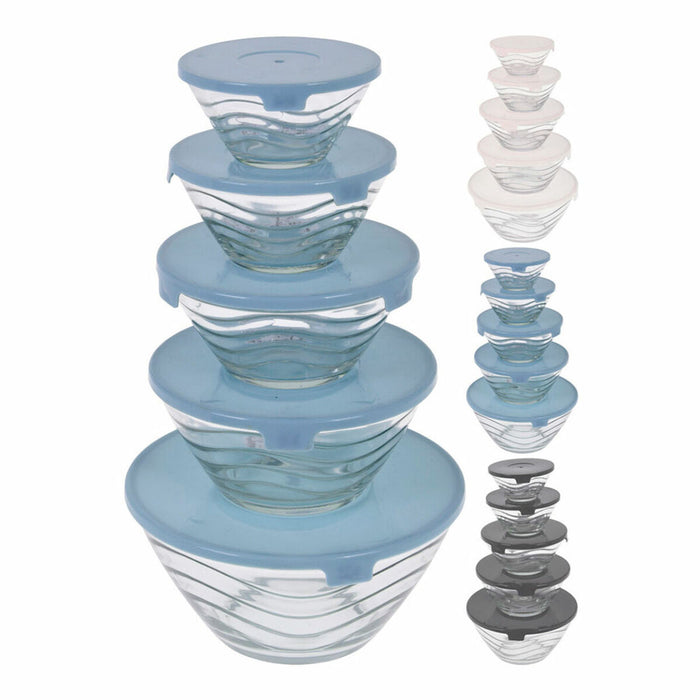 Set de Cutii pentru Prânz Excellent Houseware Geam (5 Unități)