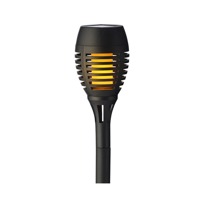 Lanternă de grădină Lumineo Solar Negru (7,5 x 27 cm) (4 Unități)