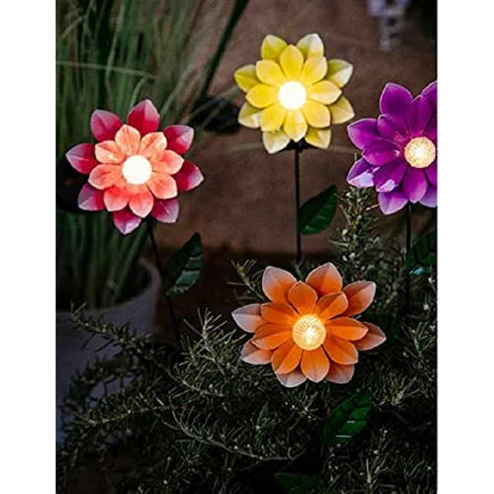 Lumină solară Lumineo Floare Solar 11 x 6 x 49,5 cm Multicolor