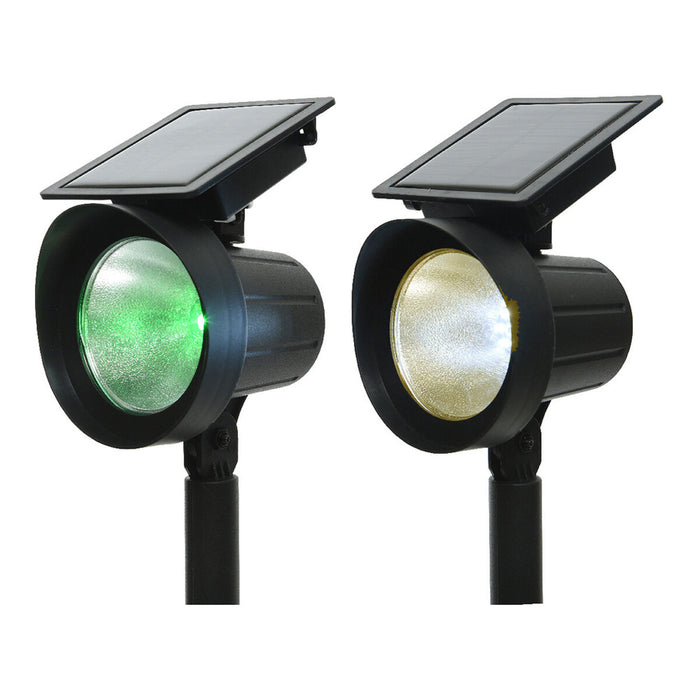 Miză Lumineo Proiector Solar LED RGB 25 lm 13 x 11 x 42,5 cm polipropilenă (2 Unități)