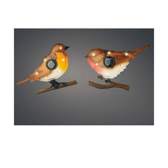 Figurină decorativă de grădină Lumineo 894881 Pasăre Lumină solară Metal 18 x 4,5 x 13 cm