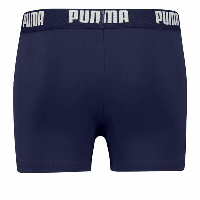 Costumul de Baie Boxer Pentru Copii Puma Swim Logo Albastru închis