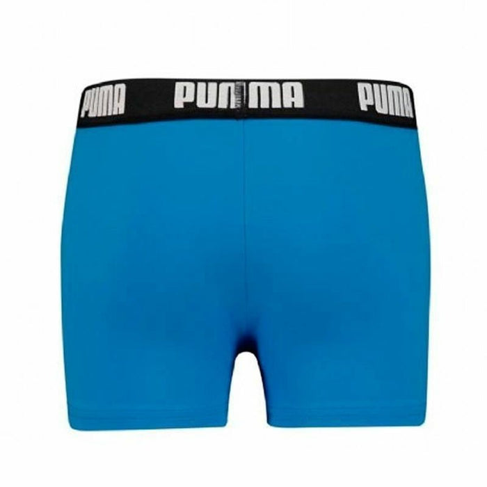Costumul de Baie Boxer Pentru Copii Puma Swim Logo Albastru