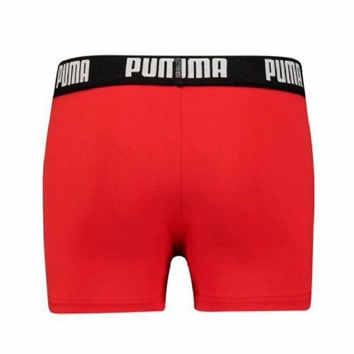 Costumul de Baie Boxer Pentru Copii Puma Swim Logo Roșu