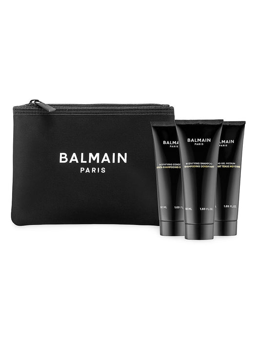 Set pentru păr și corp Balmain Homme, balsam + șampon + gel de duș, 3 x 50 ml