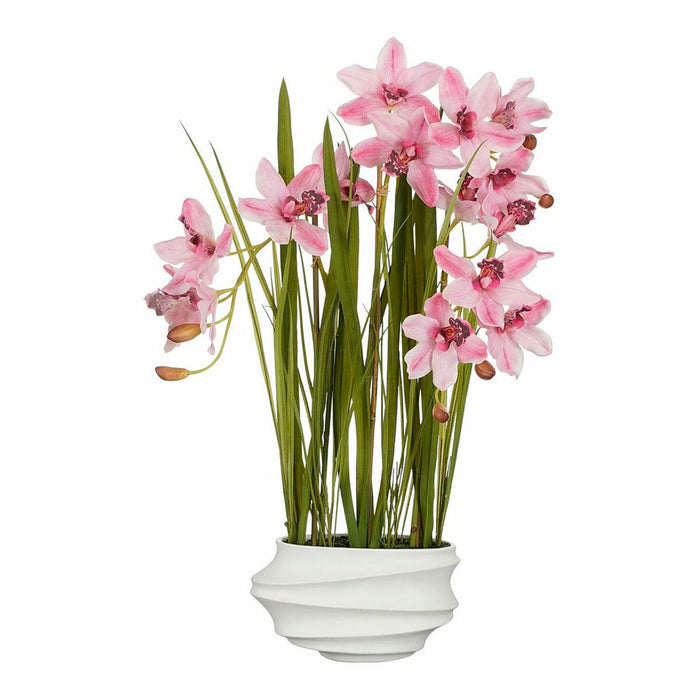 Plantă decorativă Mica Decorations Cymbidium Poliester Orhidee 81 x 49 x 40 cm Artificial