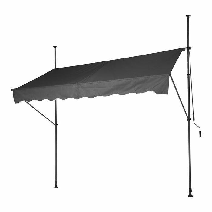 Copertină Reglabil Gri Poliester 250 x 120 cm