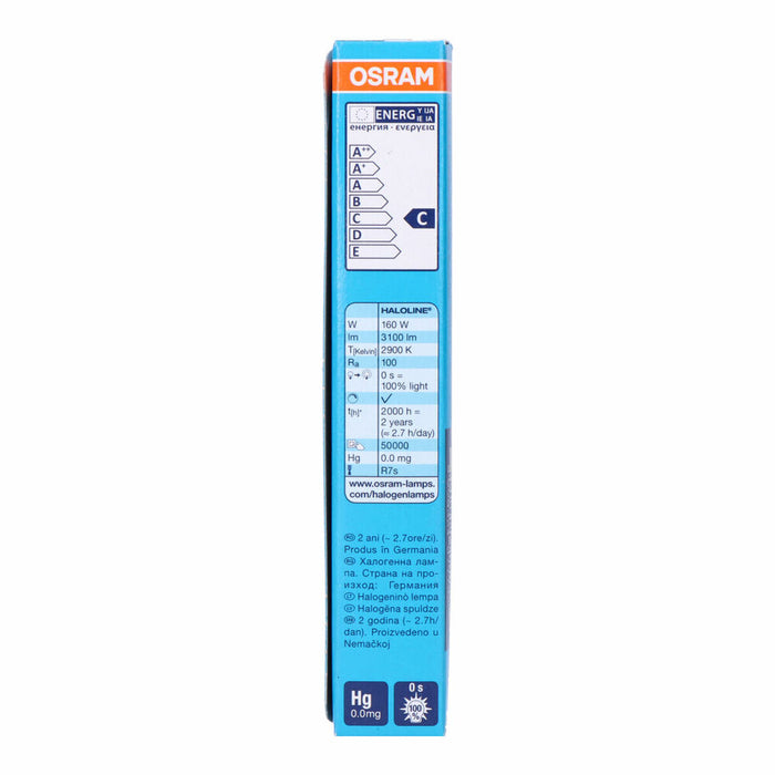 Bec cu Halogen Osram Plusline ES Small Linear 160 W R7s 3100 lm (2900 K)