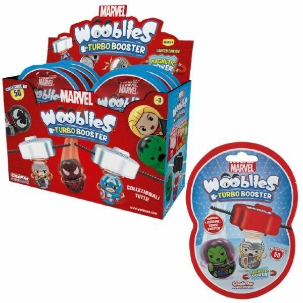 Figurină Wooblies Marvel Magnetic Power, cu lansator, 3+ ani