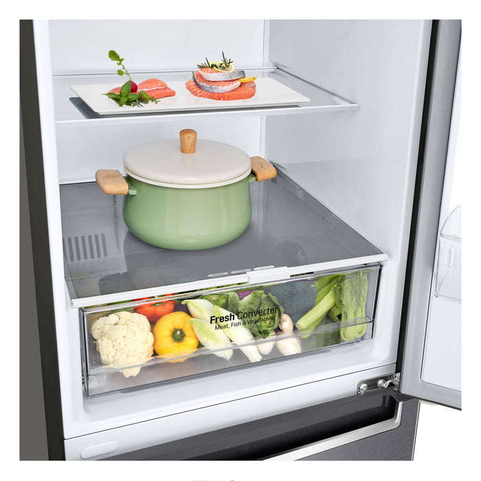 Frigider combinat LG GBP61DSPGN  186 186 x 59.5 cm Grafit