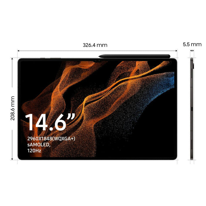 Tabletă Samsung Galaxy Tab S8 Ultra 5G 8 GB RAM 14,6" 128 GB Negru 14.6"