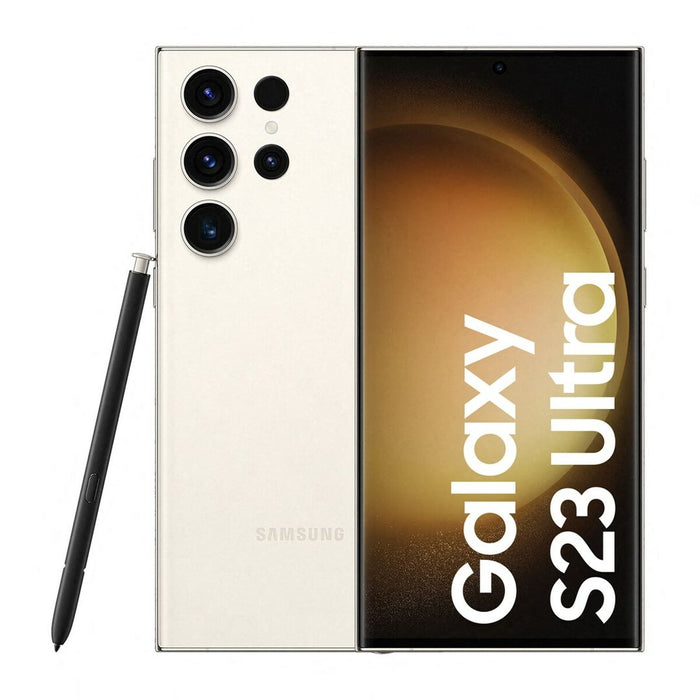 Smartphone Samsung Galaxy S23 Ultra 6,8" Qualcomm Snapdragon 8 Gen 2 12 GB RAM 512 GB Crem