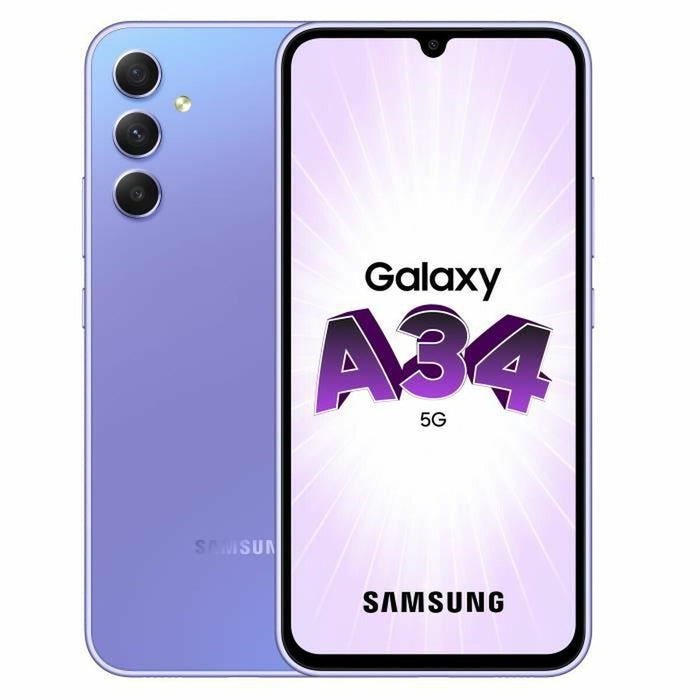 Smartphone Samsung A34 5G 6,6" 128 GB Mov Violet 128 GB 6 GB RAM