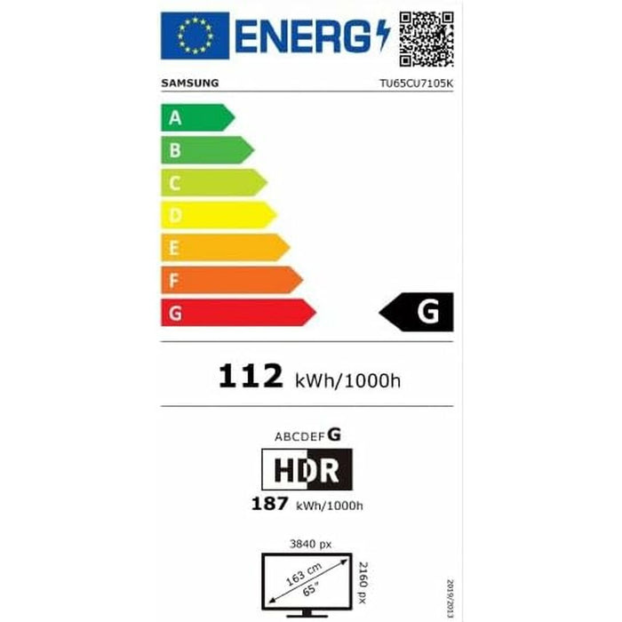 Smart TV Samsung TU65CU7105KX 65 4K Ultra HD 65" LED
