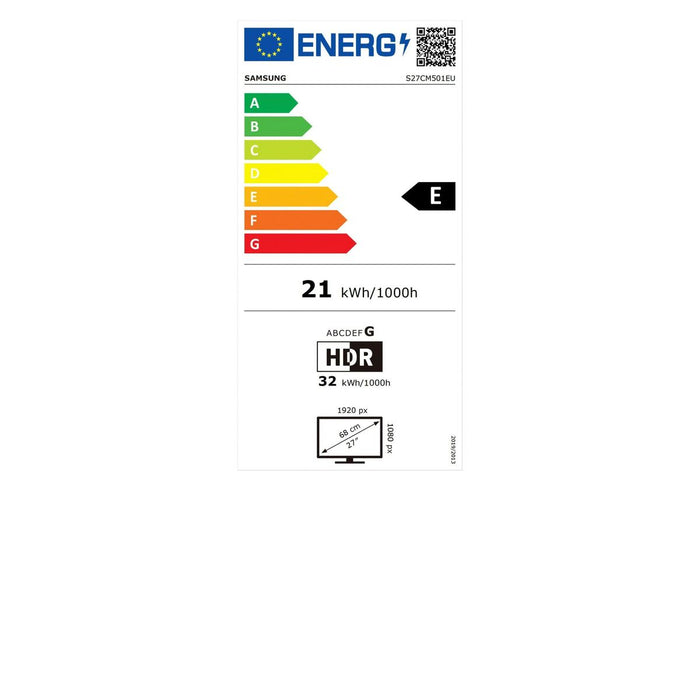 Monitor Samsung S27CM501EU 27" LED HDR10 VA Flicker free 60 Hz