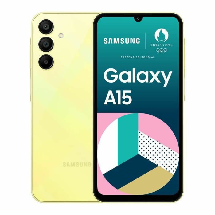 Smartphone Samsung SM-A155FZYDEUB MediaTek Helio G99 4 GB RAM 128 GB Galben