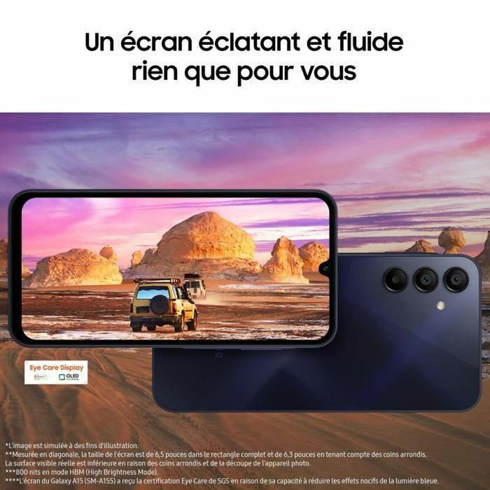 Smartphone Samsung SM-A155FZYDEUB MediaTek Helio G99 4 GB RAM 128 GB Galben