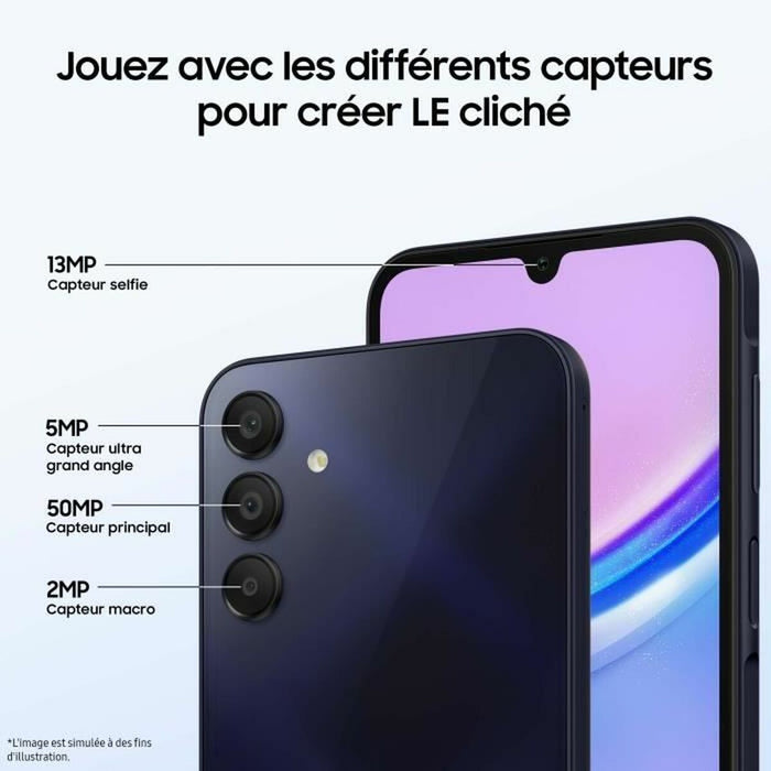 Smartphone Samsung SM-A155FZYDEUB MediaTek Helio G99 4 GB RAM 128 GB Galben