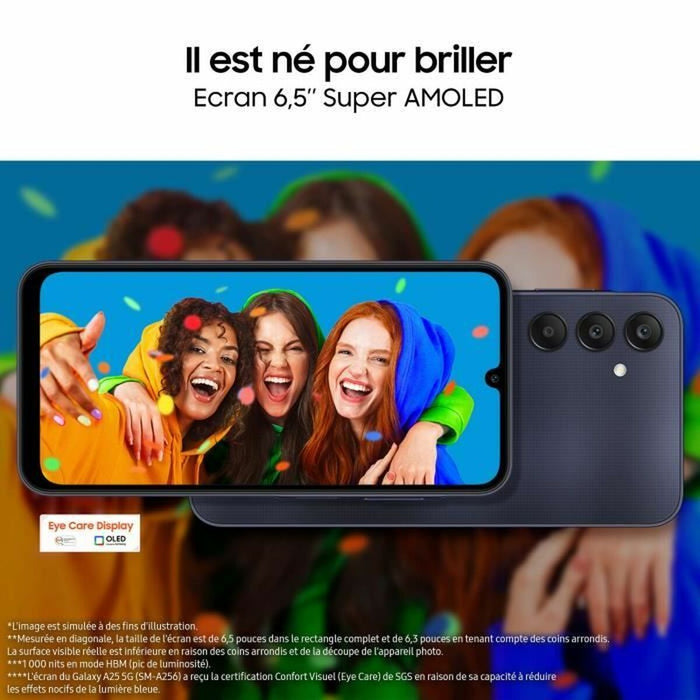 Smartphone Samsung A25 5G YELOWW 128 GB