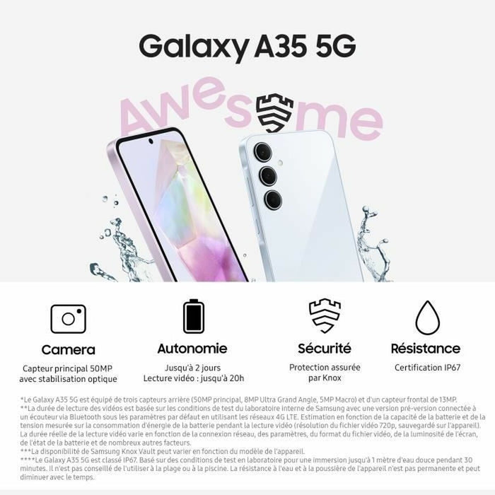 Smartphone Samsung 6 GB RAM 128 GB Albastru Negru