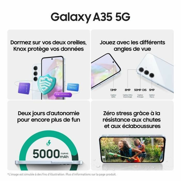 Smartphone Samsung 6 GB RAM 128 GB Albastru Negru