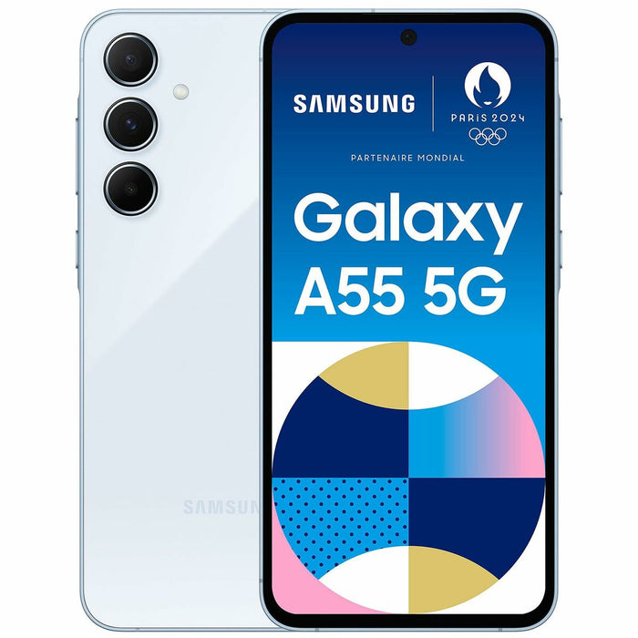 Smartphone Samsung A55 8 GB RAM 256 GB Albastru Negru